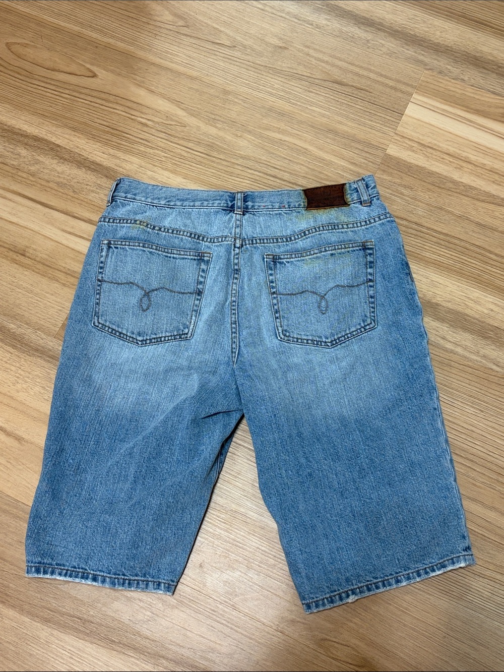 Vintage Lauren Jeans Co Ralph Lauren Denim Bermuda Shorts Light Wash 100% Cotton - Picture 2 of 6